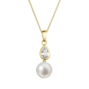 Zlatý perlový náhrdelník 92PZ00048