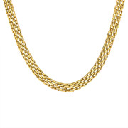 Zlatý náhrdelník chirurgická oceli SENC1370