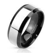 Ocelový prsten pro muže 3109