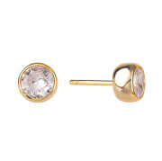 Stříbrné pozlacené náušnice se zirkony 3117470001