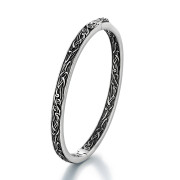 Pevný ocelový náramek bangle SE-1203