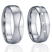 Ocelové snubní prsteny SPPL024
