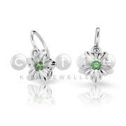 Dětské naušnice zlaté Cutie Jewellery C2238B Green