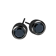 Náušnice z chirurgické oceli pecky se zirkony Genco GESS01BCJET