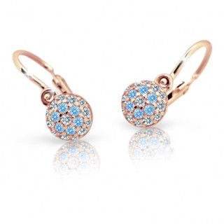 Dětské náušnice růžové zlato Cutie C2150R-Arctic Blue