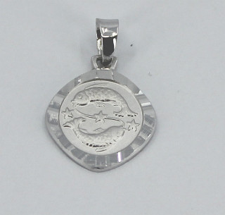 Stříbrný přívěsek znamení ryby 307884005