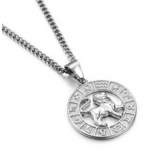 Přívěsek se znamením lva + řetízek WJHP3093