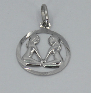 Stříbrný přívěsek se znamením Blíženec 3035750011