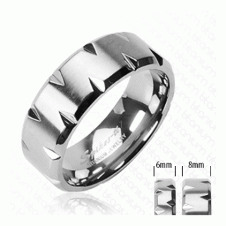 Titanový prsten Spikes 3641