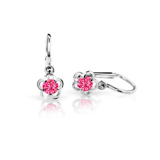Zlaté dětské náušničky Cutie Jewellery C1945B-Malinová
