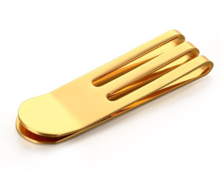 Ocelová spona na peníze SEMC-028-Zlatá