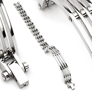 Ocelový náramek Spikes SESSB6829