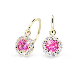 Zlaté dětské náušnice Cutie Jewellery C2745Z-Tcf Red