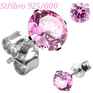 Náušnice SEESRD25P-Stříbro 925/000