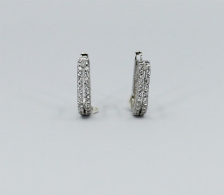 Stříbrné náušnice se zirkony 306059002