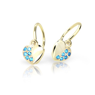 Zlaté dětské náušnice C2160Z-Arctic Blue