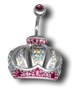Piercing do pupíku Swarovski elemenst ATCCROWNS-D