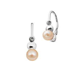 Náušnice pro děti s perlou 335-0298