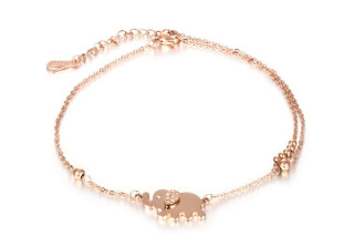 Náramek na kotník chirurgická ocel 022