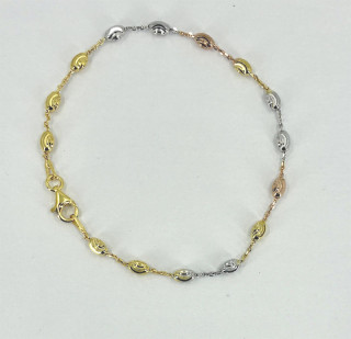 Luxusní stříbrný náramek zlatý 3104730023