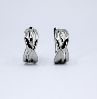 Stříbrné náušnice se zirkony 311871001