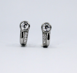 Stříbrné visací náušnice 307708