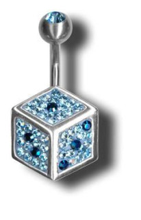 Piercing do pupíku Swarovski elemenst ATCDICE-E