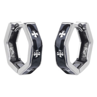 Náušnice z chirurgické oceli s kříži WJHE1279