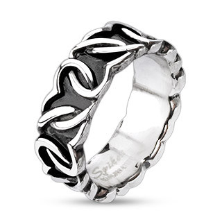 Ocelový prsten Spikes 3863