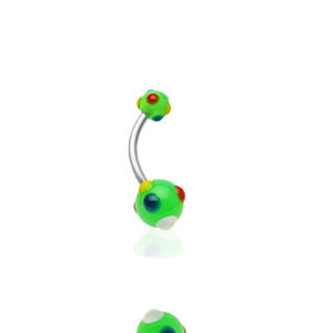 Piercing pupíku 1622-GREEN
