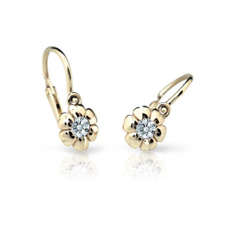 Dětské náušnice zlaté C2151Z-White