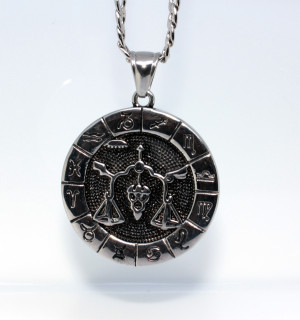 Přívěsek se znamením vah + řetízek WJHP4278