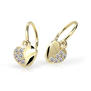 náušnice pro miminko Cutie Jewellery C2160Z CZ White