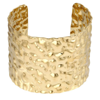 Pevný pozlacený náramek z chirurgické oceli MGSG19GD