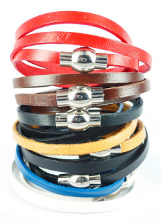 Kožený náramek Bandito 056