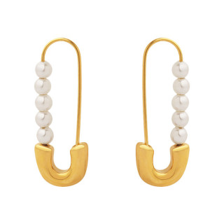 Visací náušnice z chirurgické oceli mWJHE1144GD