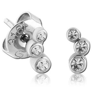 Náušnice se zirkony SESCES086-CR