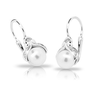 Dětské náušnice s perličkou Swarovski C2414