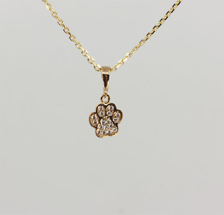 Přívěsek psí packa pozlacené stříbro 3132910001