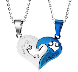 Přívěsek pro zamilované srdce JCFCN022BL