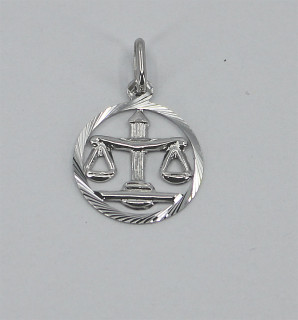 Stříbrný přívěsek se znamením Váhy 3035790011