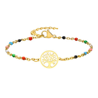 Ocelový náramek strom života JCFBR1480G