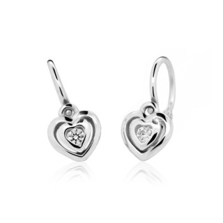 Dětské náušnice Cutie C2177B CZ White