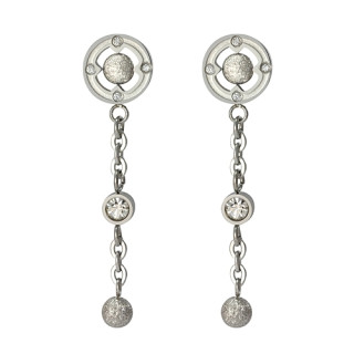 Ocelové náušnice MCESS018