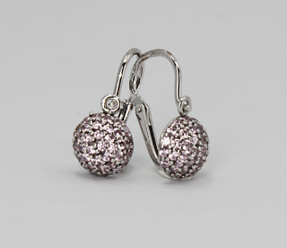 Dětské zlaté náušnice C2747B-Růžová