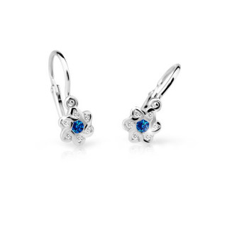 Dětské zlaté náušnice Cutie Jewellery C2149B-Blue Dark