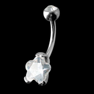 Ocelový piercing do pupiku SEDFSC8-CZ