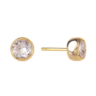 Stříbrné pozlacené náušnice se zirkony 3117470001
