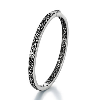 Pevný ocelový náramek bangle SE-1203