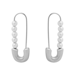 Visací ocelové náušnice spínací špendlík WJHE1144ST